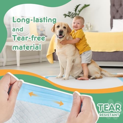 Count Puppy Pads for Dogs, 22″ x 22″ Potty Puppy Training Pad, 21.7″x21.7″ 100