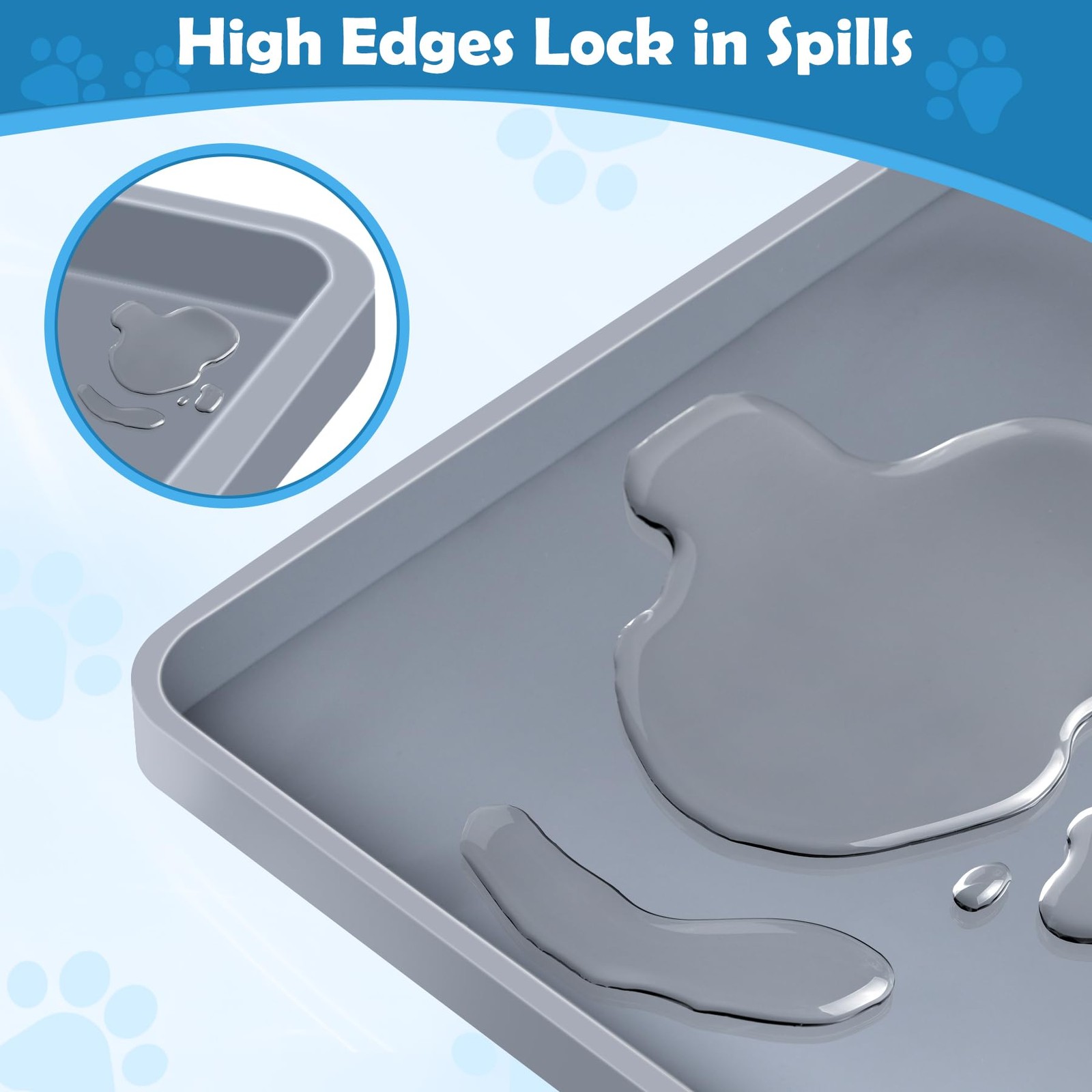 Dog Pee Pad Holder, Dog Potty Tray Silicone Puppy Pad Holder Tray Fits for 27…