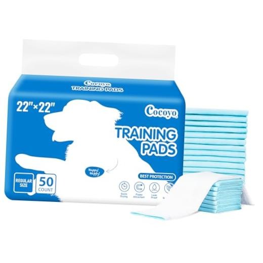 Best Value 22″x22″ Dog Training Pads 50 Count | Dog Pee Pads | Super 22″ x 22″
