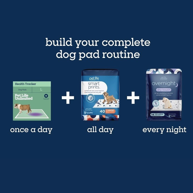 Smart Prints Dog Pads Large 75ct Odor Control Absorbent Disposable Training Pads