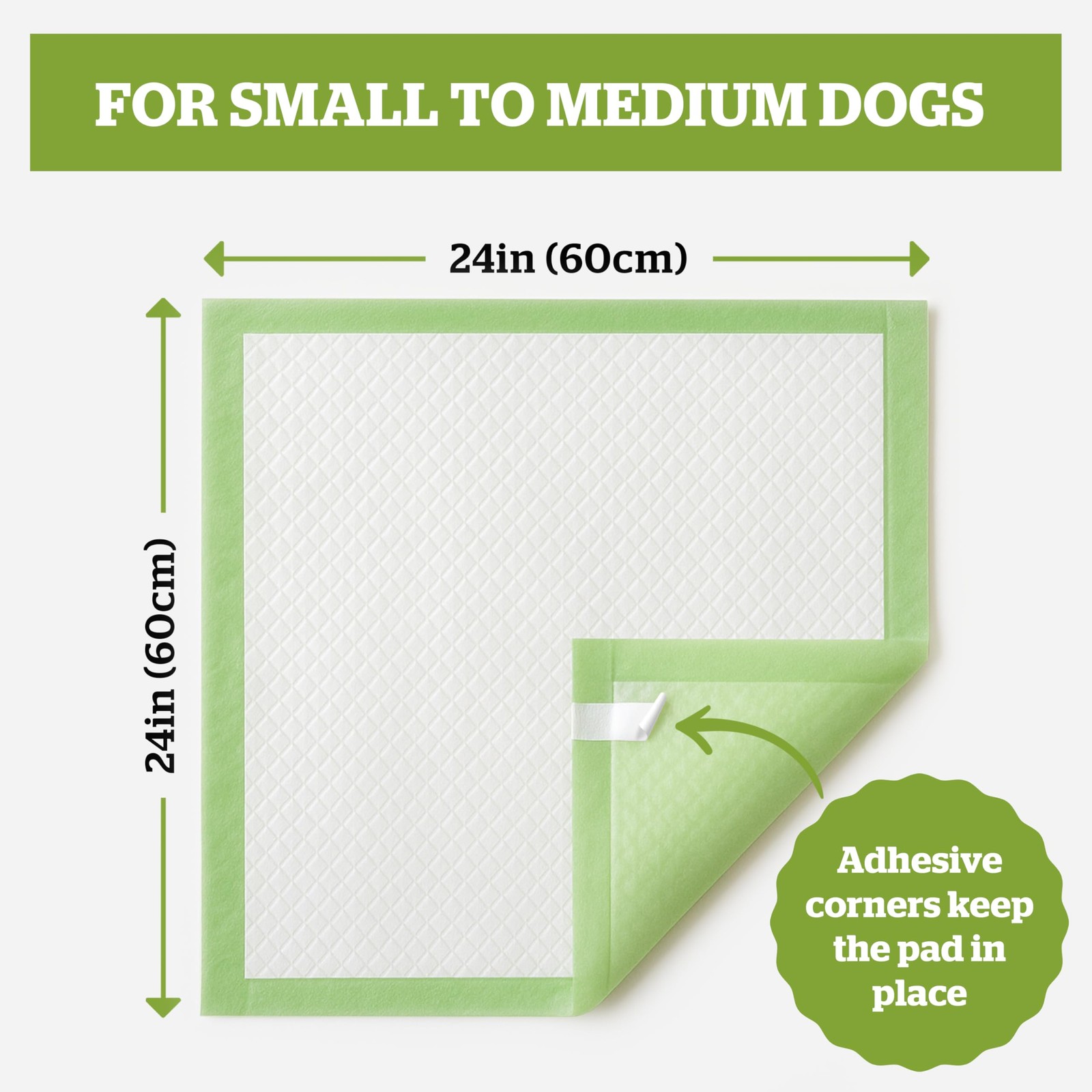 Pogi’s Dog Pads with Sticky Tabs – Large, Super Absorbent, Odor Blocking, 20-…