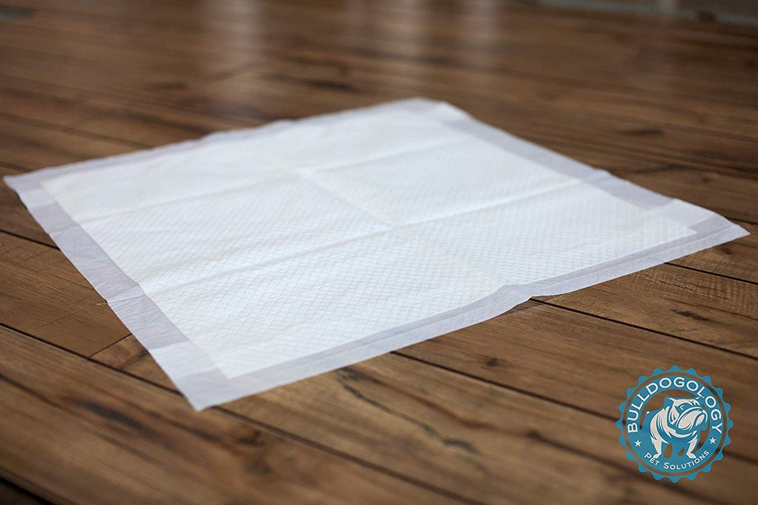 Bulldogology Puppy Training Pads – Pee Pads with Adhesive Sticky Tape (24×24)…