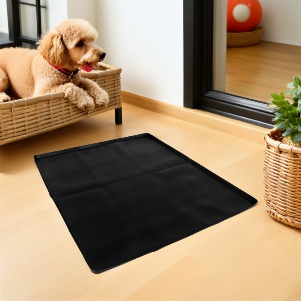 Silicone Dog Pee Pad Holder 24×24 in, Non- Leak-Proof Puppy Pad Tray,