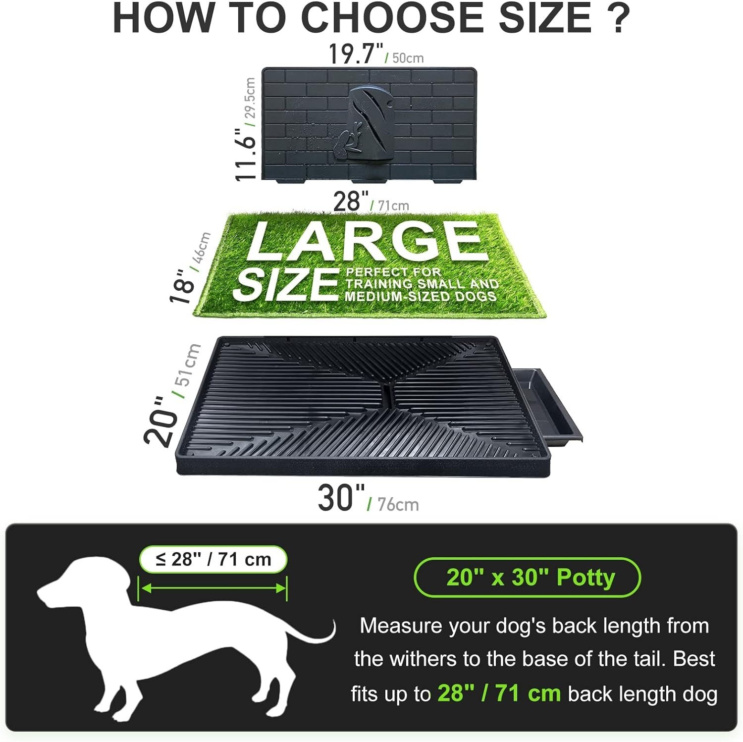 Indoor/Outdoor Dog Potty with 2 Reusable Grass Pads – Perfect for Training