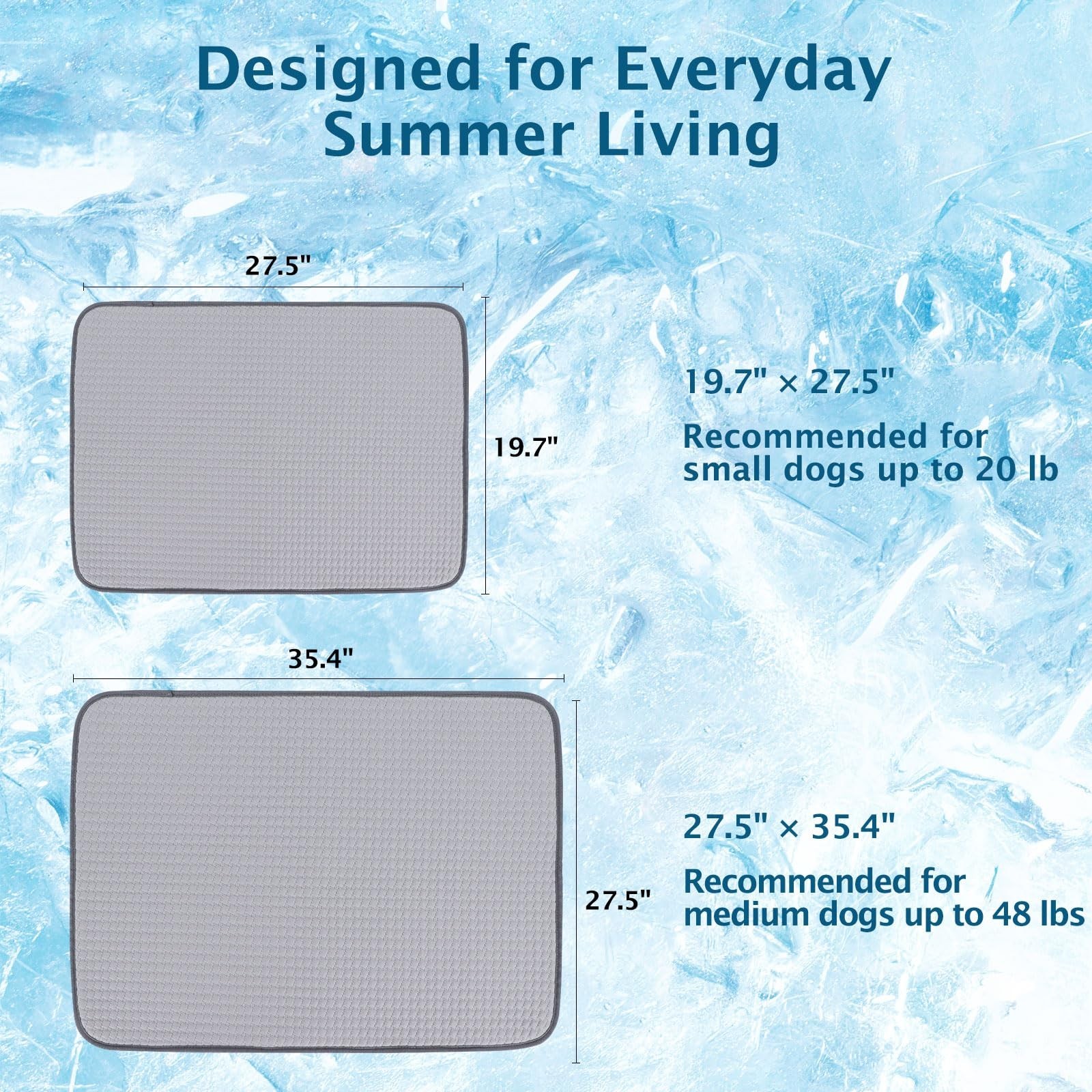 BVAGSS Dog Cooling Mat, Waterproof Foldable Cooling Pad for Dogs & Cats, Mach…