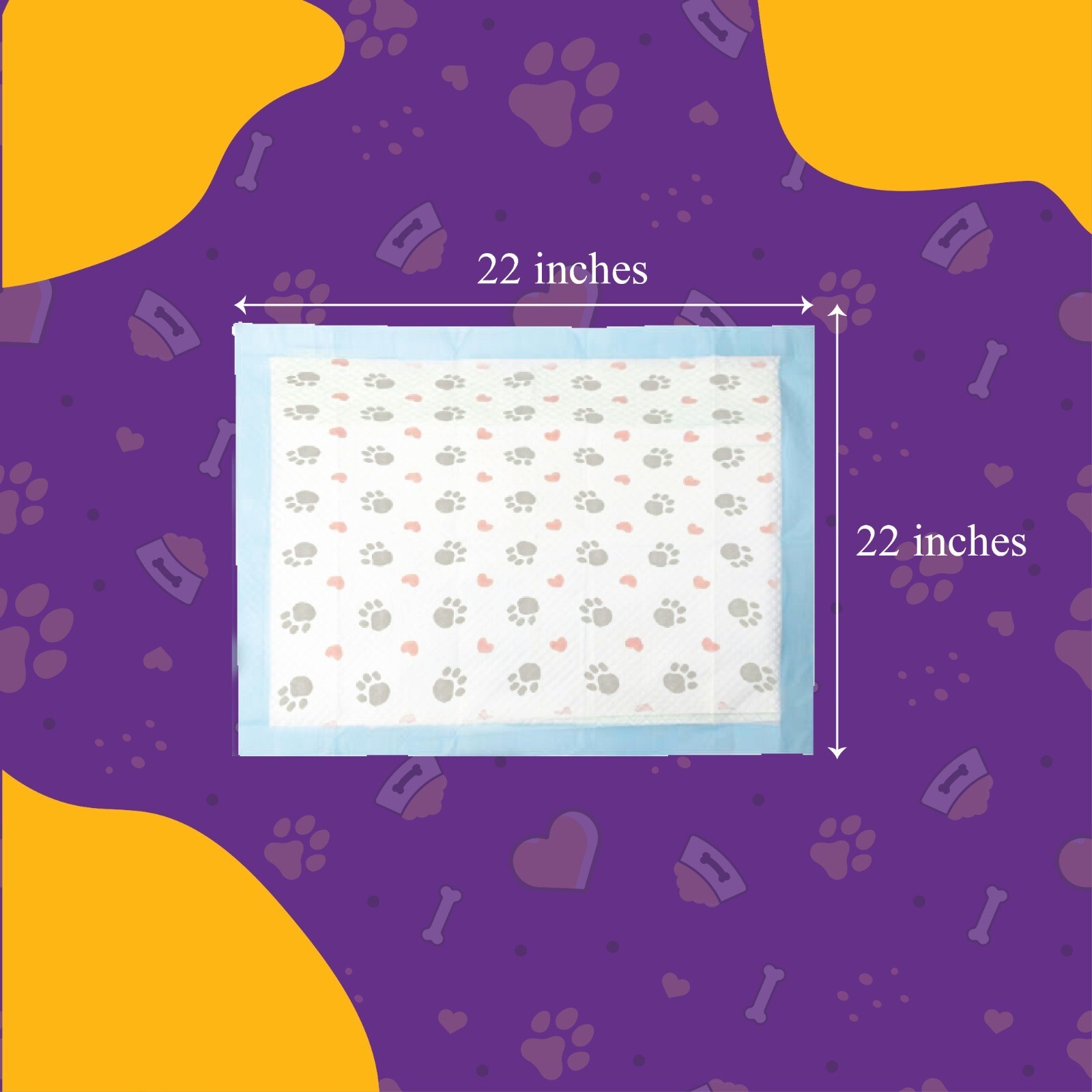 Pack of 50 – Ultra Absorbent, 6-Layer, Radiant Pets | 23″ x 23″ | Dogs and Cats
