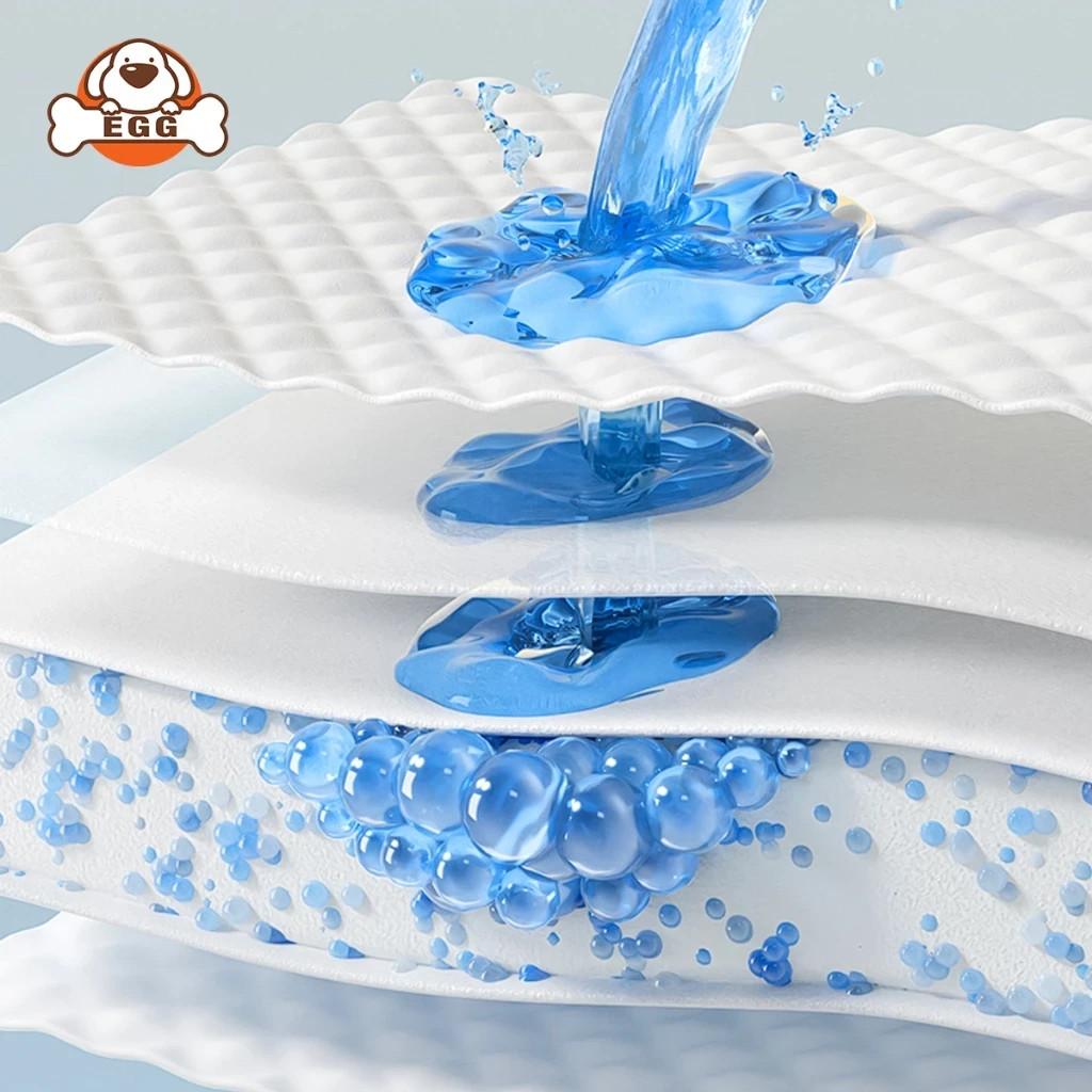 EGG training pad for dog cat Tape fixation pee pad Trays deodorization Wee Poop