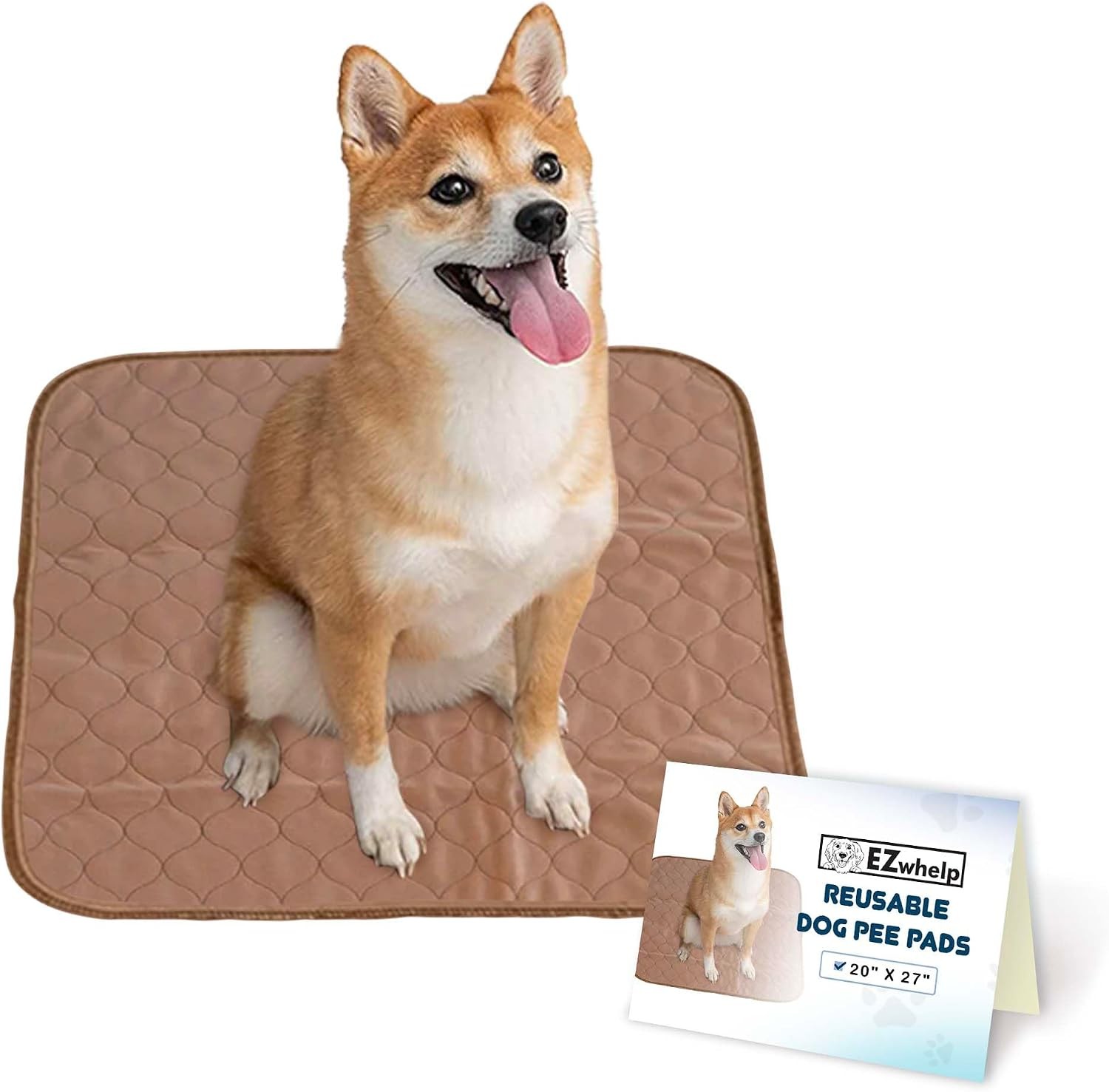20x27in Waterproof Reusable Puppy Pee Pad, Washable Absorbent Dog Training Mat