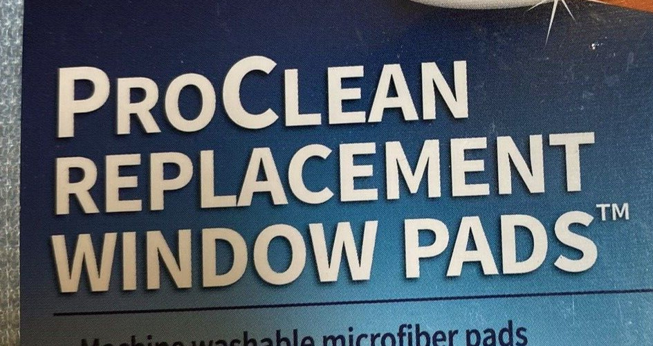 Unger Professional ProClean Window Cleaning Replacement Pads 2 Pack Lifetime War