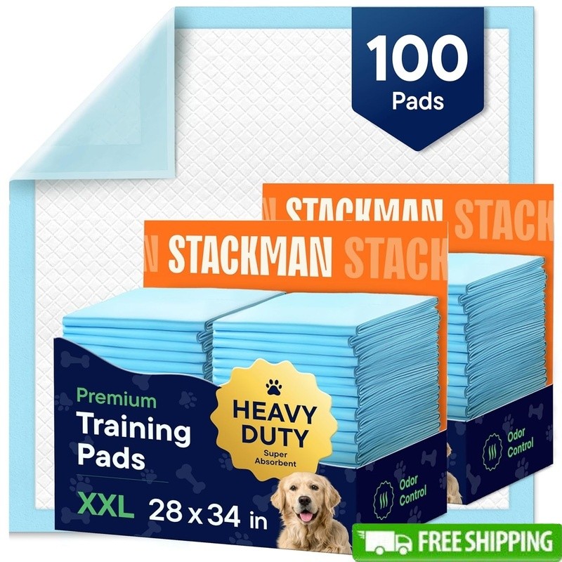 XXL Puppy Pads Heavy Absorbency Leak Proof Odor Control 5 Layer Protection New