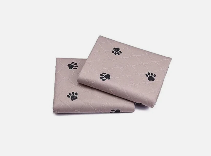 Washable Dog Pee Pads w Puppy Grooming Gloves Pads Reusable Pet Training NEW