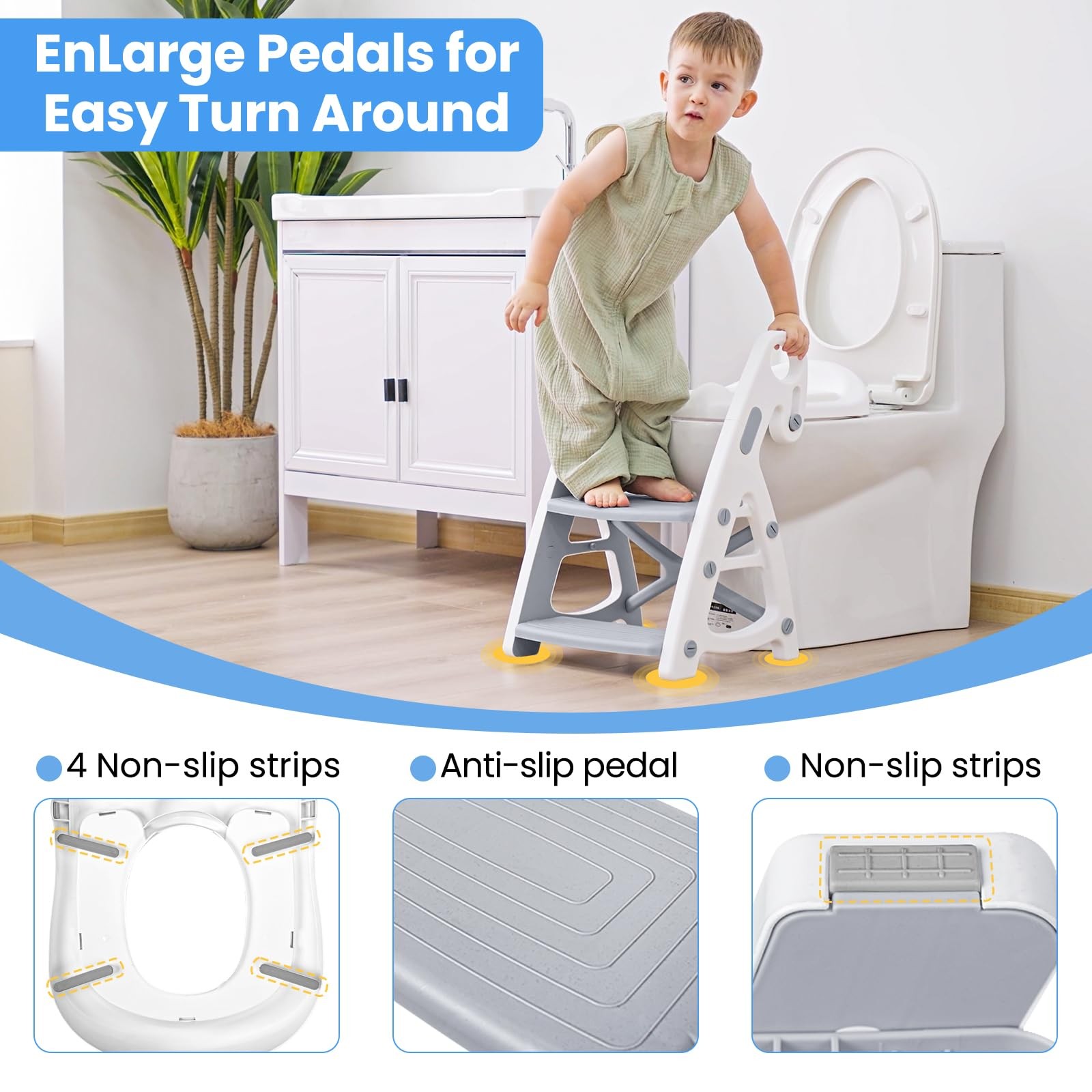 Potty Training Seat, Primlect Upgrade Ultra-Stable Toddler Toilet Seat for Kids