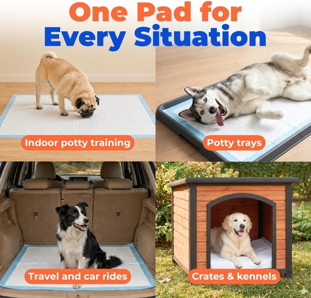 XL 36×28 Super Absorbent Puppy Pads – 100 Count Leak-Proof Disposal Solutions