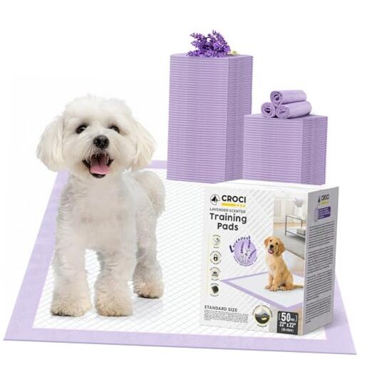 22x22in Puppy Pads with Adhesive Tabs, Dog Pee Pads Regular-22x22in(50Ct)