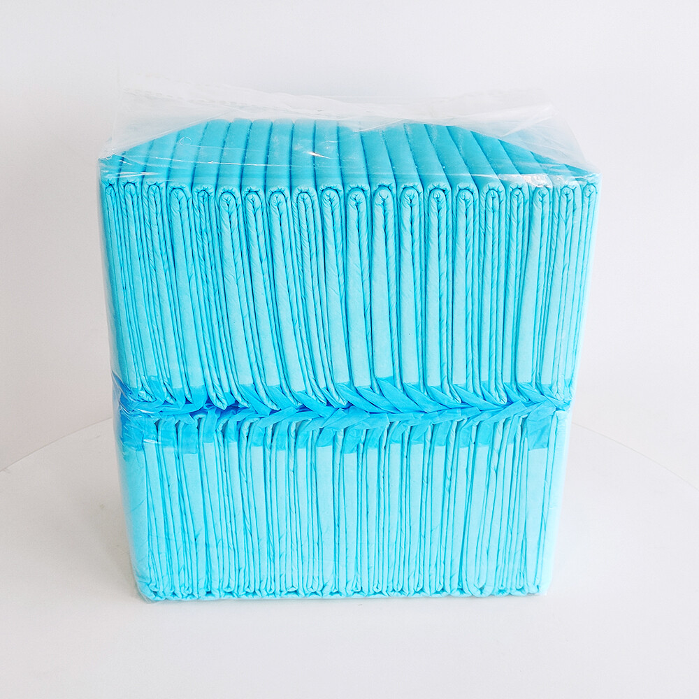 50 Pieces 5 Layers High Quality Dog Pee Pads with Sticker Leak-Proof Quick-Dry