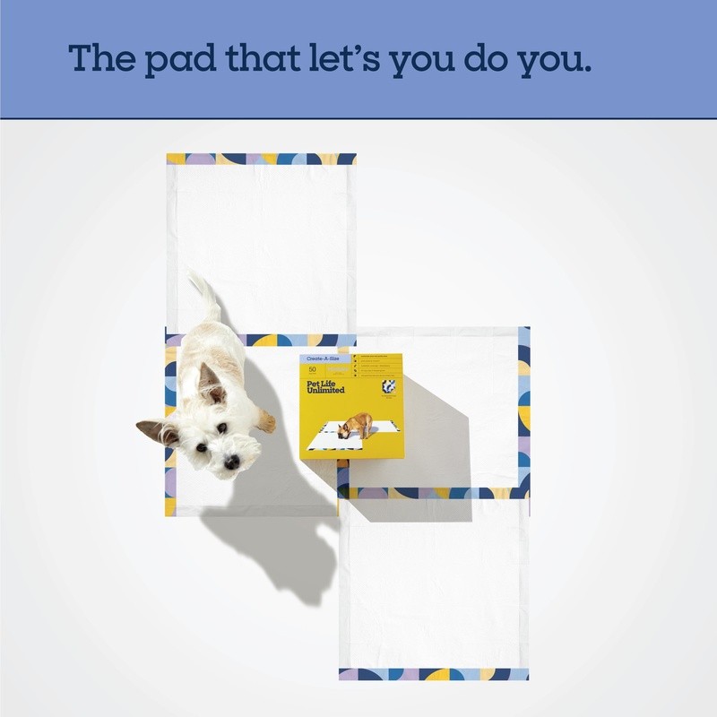 Create-A-Size Dog Pads Leakproof Absorbent Non-Slip Potty Protection 30 Count US