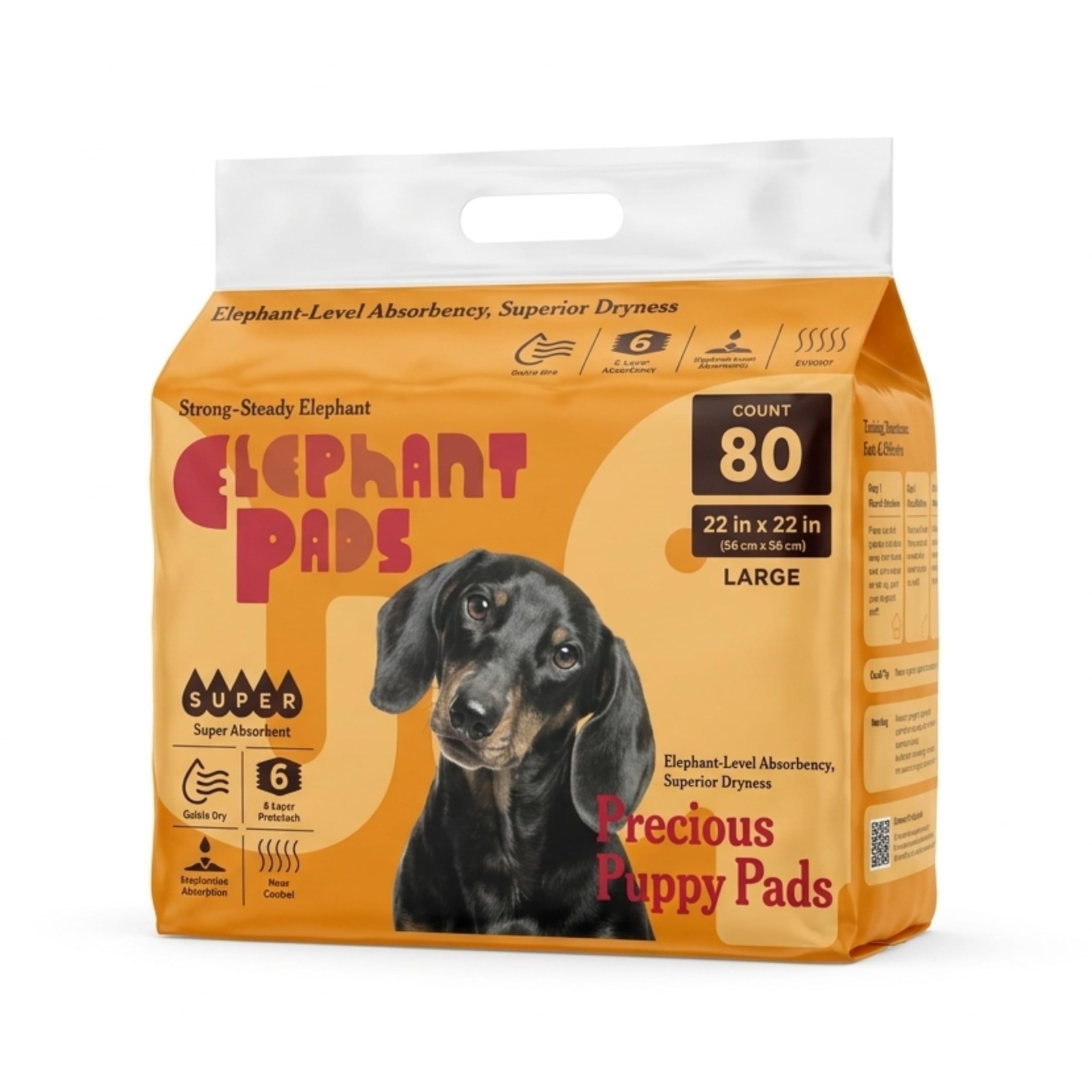 Elephant Pads Quick-Drying & Super Absorbent Precious Puppy Pads, Leak-Proof …