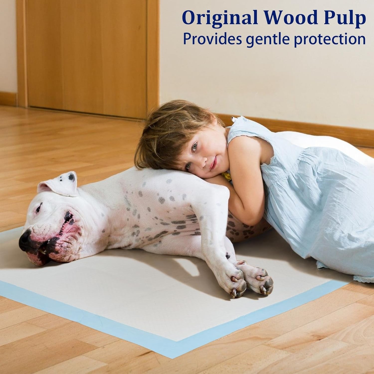 Training Pad 47″x31″ 40 Count, Extra Large Giant Dog Pee Pads, Leak-Proof。