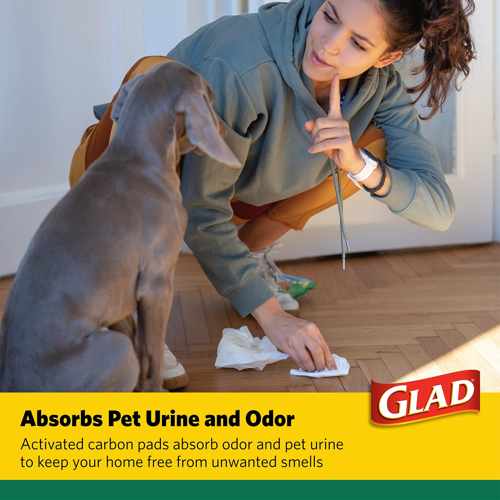 Glad for Pets Activated Carbon XL Puppy Training Pads 48 Count 30 x 36 Inches