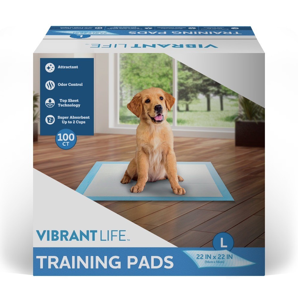 Super Absorbent Leak Proof Fast Dry Washable Puppy Pee Pads 22×22 Inch 100 Count
