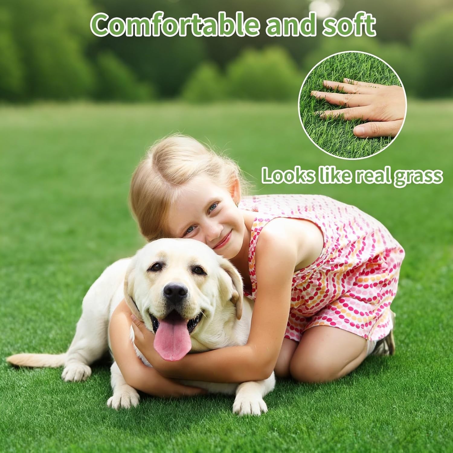 30 x 20 inches 2 Pack Fake Grass Pee for Dogs Artificial Grass Rug Pad for Pu…