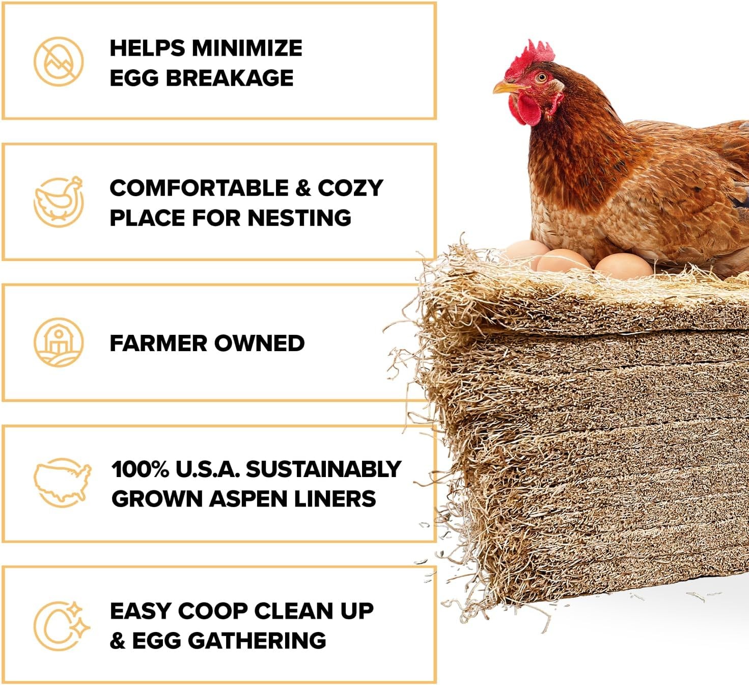 13×13 Premium Laying Hen Nesting Pads 10 Pack