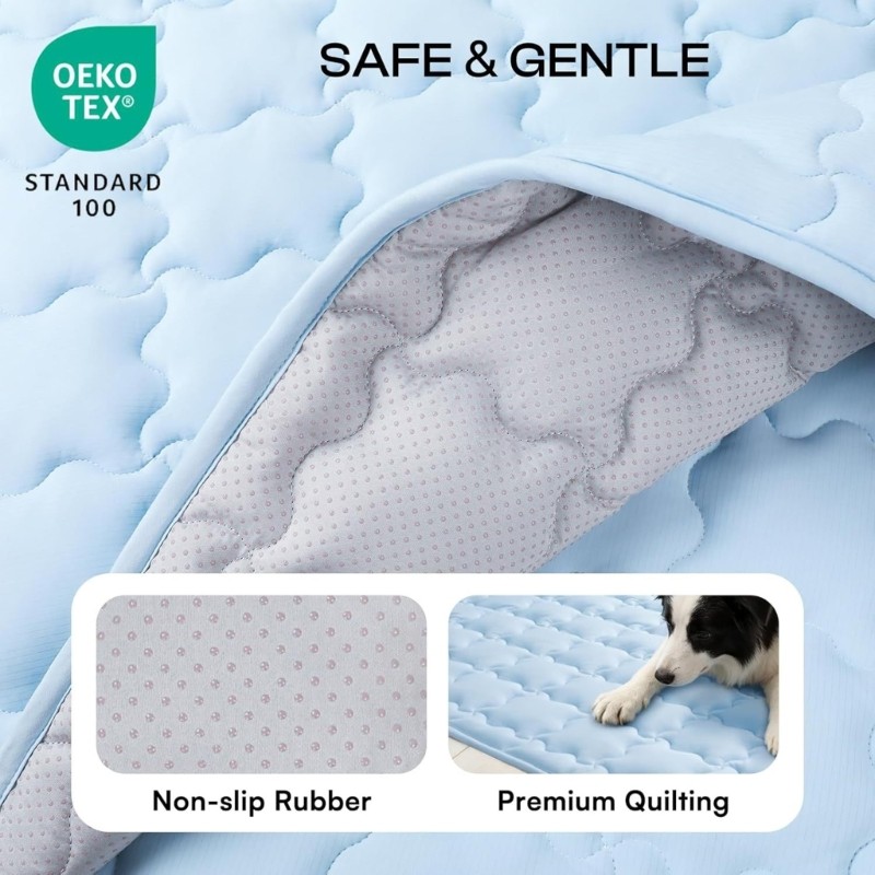Breathable Dog Cooling Gel Mat for Warm Weather Comfort and Indoor Rest