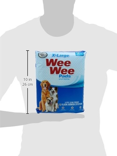 Four Paws Wee-Wee Pads 14 pack Extra Large White 28″ x 34″ x 0.1