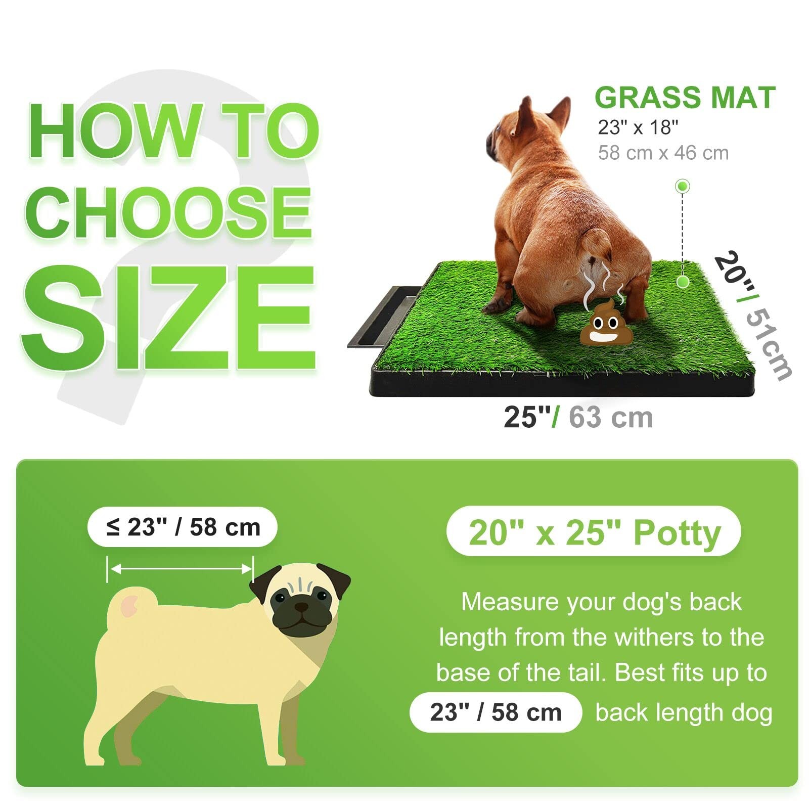 Dog Toilet Indoor Puppy Training Pad, Dog Potty Pet Training Grass Mat, Remov…