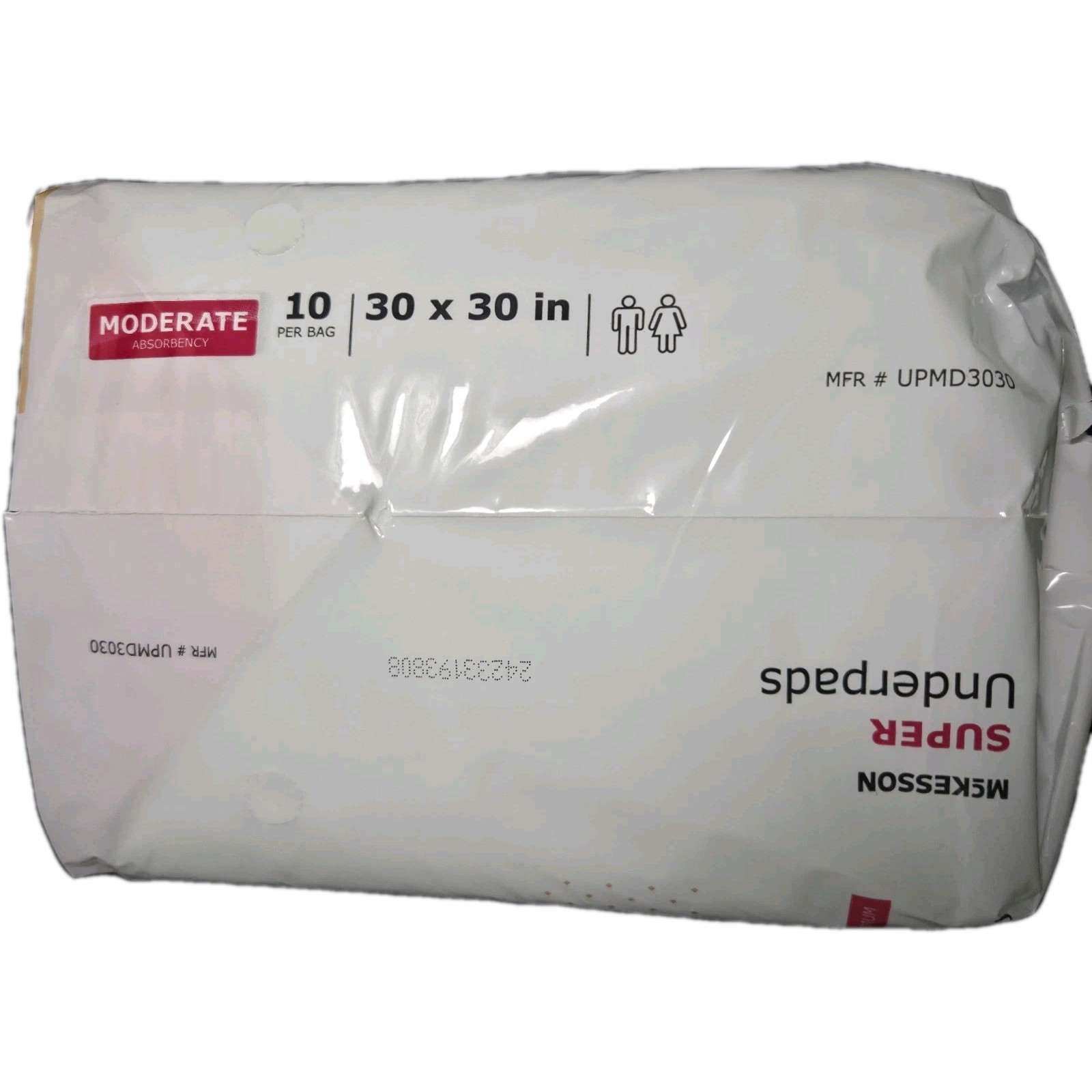 10 McKesson Moderate Absorbency Adult Bed Pad Disposable Incontinence Underpads