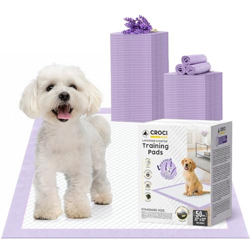 22x22in Puppy Pads with Adhesive Tabs, Dog Pee Pads Regular-22x22in(50Ct)
