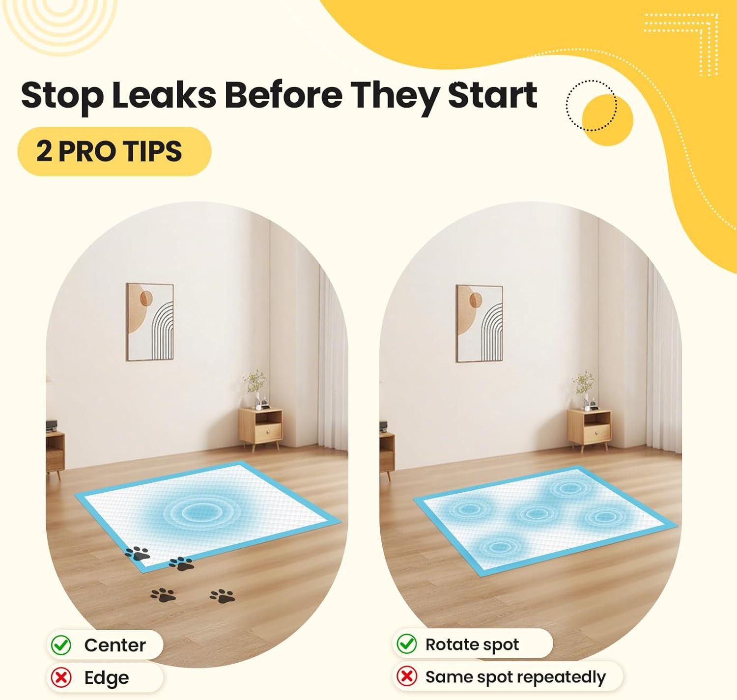 Puppy Pads 100 Count 30″X26″, Great Value Potty Pads for Dogs XL, Large Pee Pads