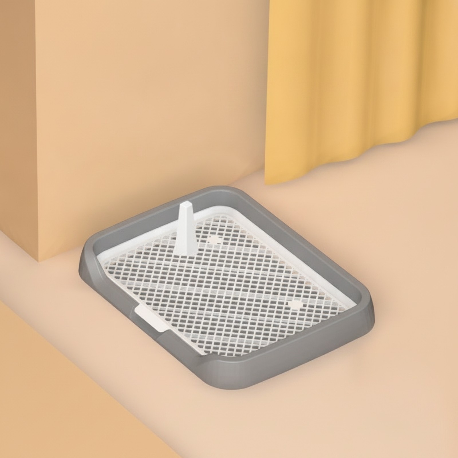 Dog Potty with Grate Low-Height Dog Toilet Tray Gnaw-resistantResistant