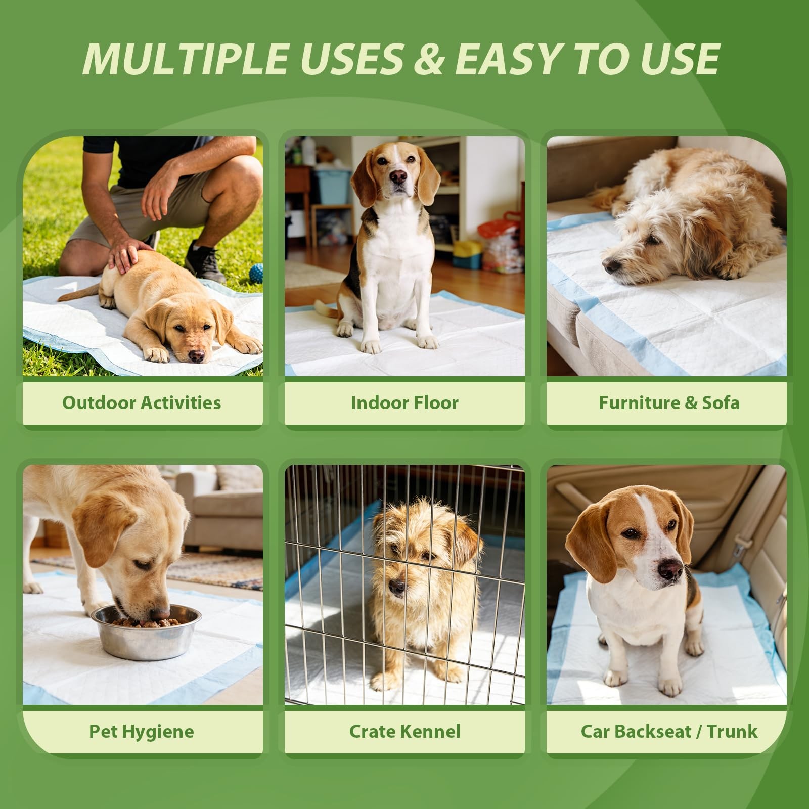 Extra Large Dog Pads 28″x34″, 30 Count Thicker Puppy Pads XL, Super Absorbent…
