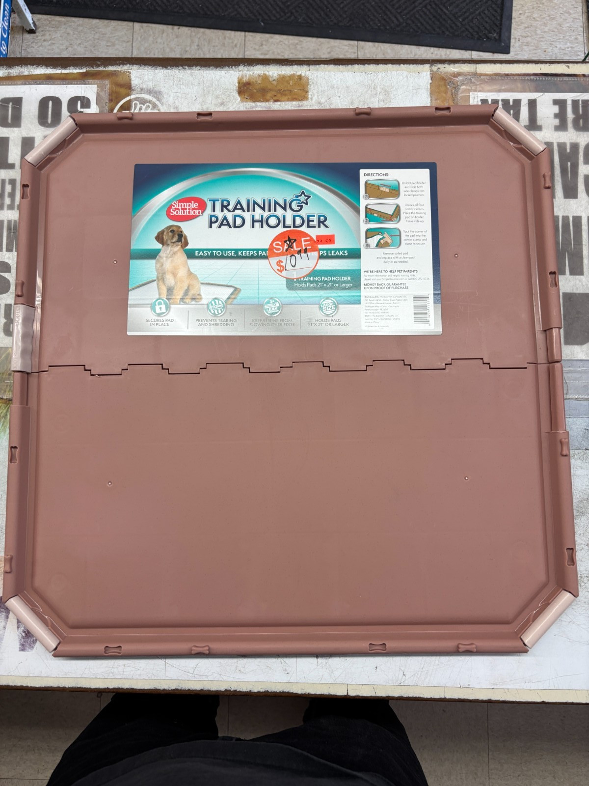 Simple Solution 1 Training Pad Holder Holds 21” X 21” Or Larger Hero Pet Brands