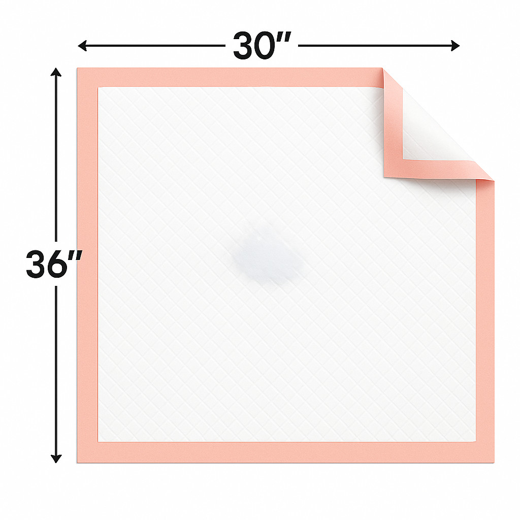 Metro Source 30×36 Disposable Underpads 100 Count | Incontinence Bed & Leakproof