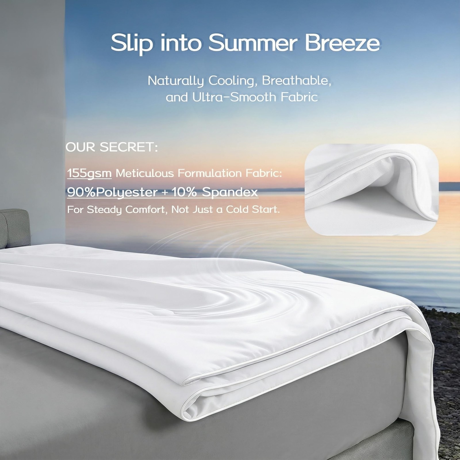 Cooling Comforter Full/Queen Size with Tencel™ Fill, Cooling Blankets for