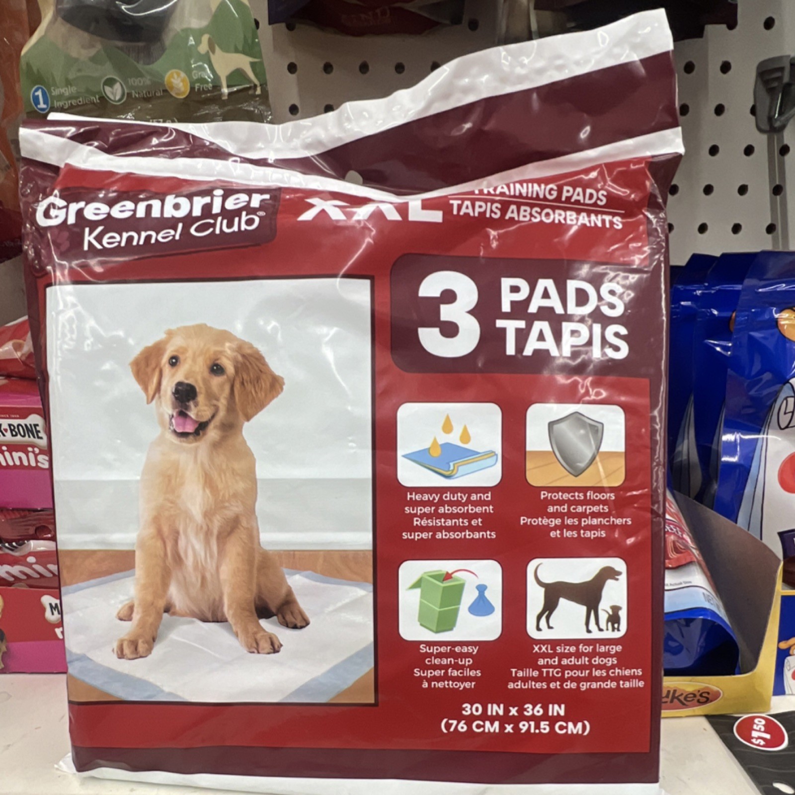 Greenbrier Kennel Club XXL Training Pads 3 Pack Heavy Duty Super Absorbent