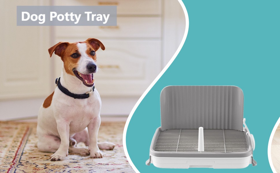 Dog Potty Tray Toilet Puppy Toilet Pee Pad Holder for Puppy Small Size Dogs