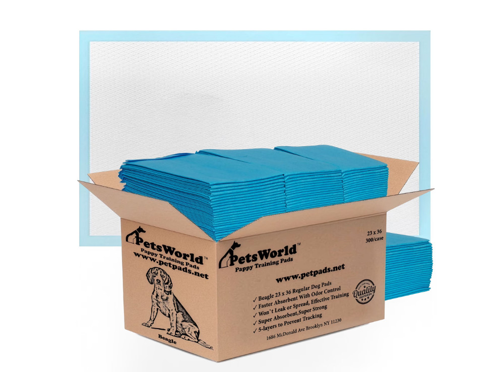 Economy Value Puppy Training & Potty Pads, Unscented (23×36 inch) 300 Count