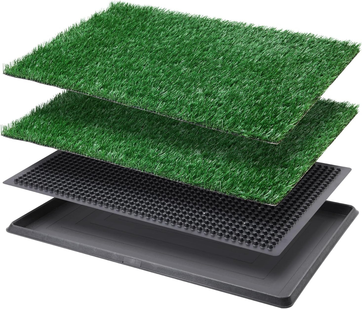 Dog Grass Pad with Tray – Dog Litter Box – Indoor Potty for Apartment and Patio