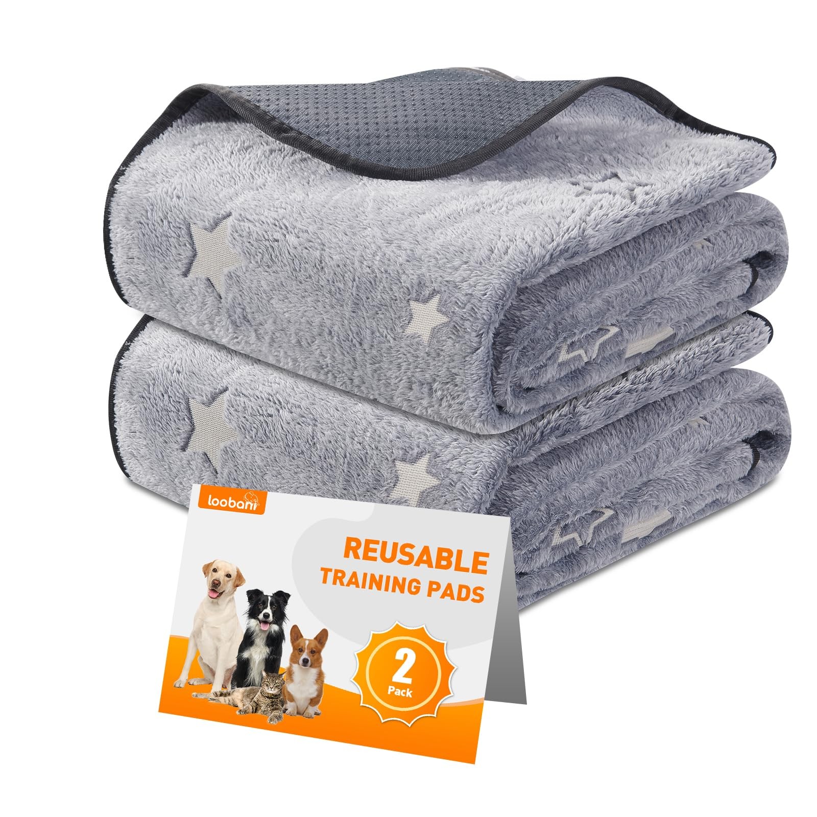Washable Pee Pads for Dogs 31 X 36 in Non Slip – Reusable Training Mat