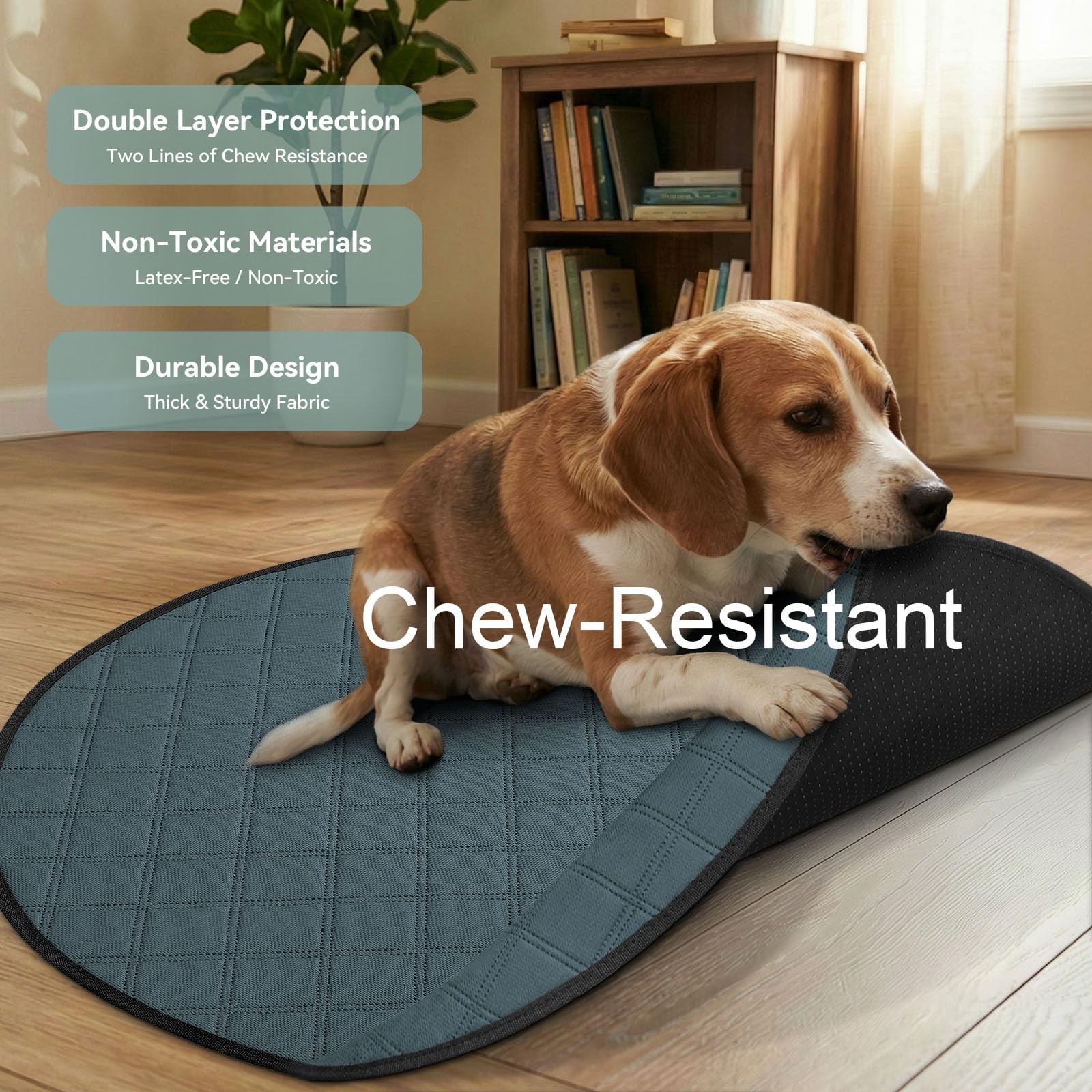 Washable Reusable Pet Pee Pads, Absorbent Non-Slip Training Mat for Dog Cat R…