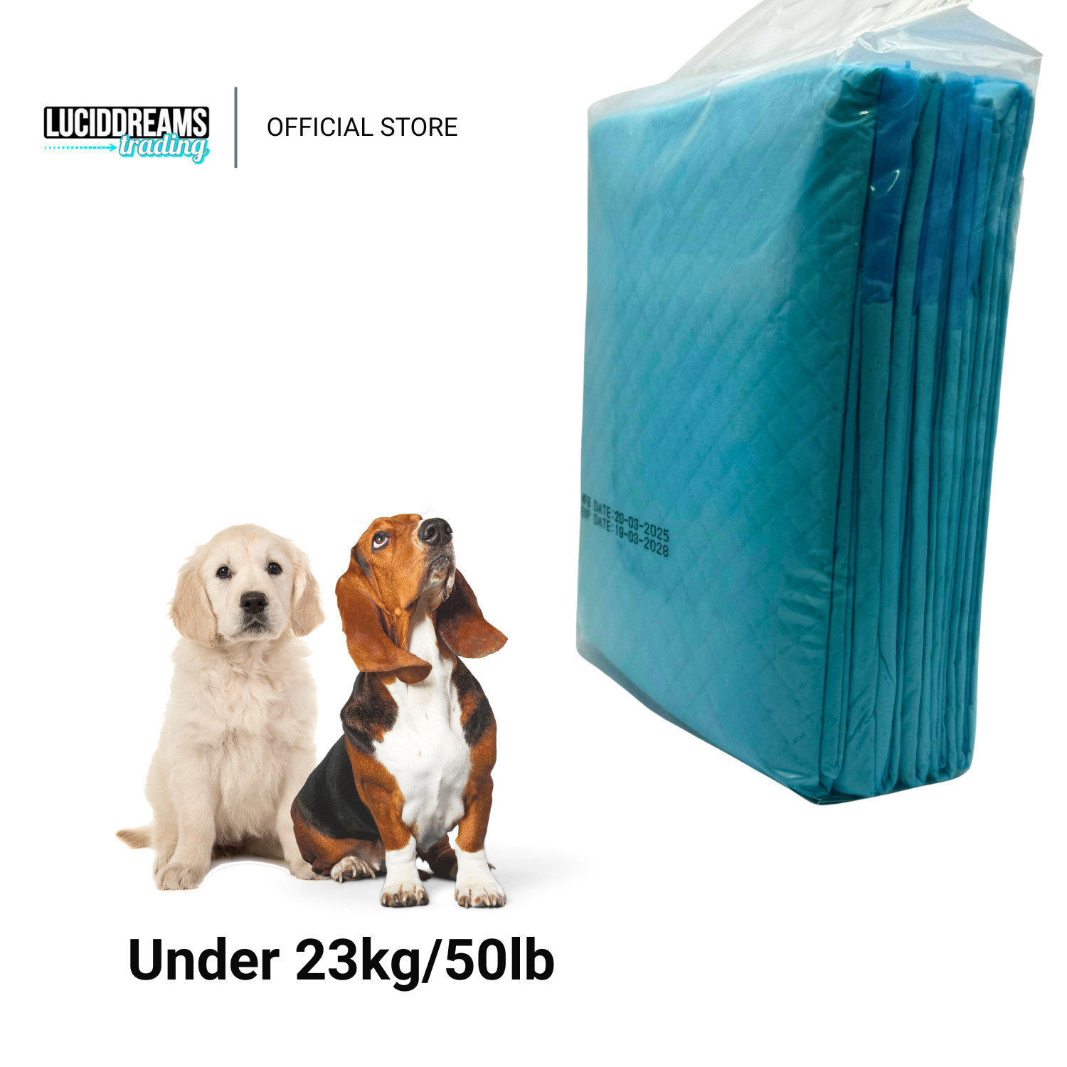 6pcs Pet Dog Puppy Training Pee Pads, Absorbent Layer Underpads Size M, 18×24