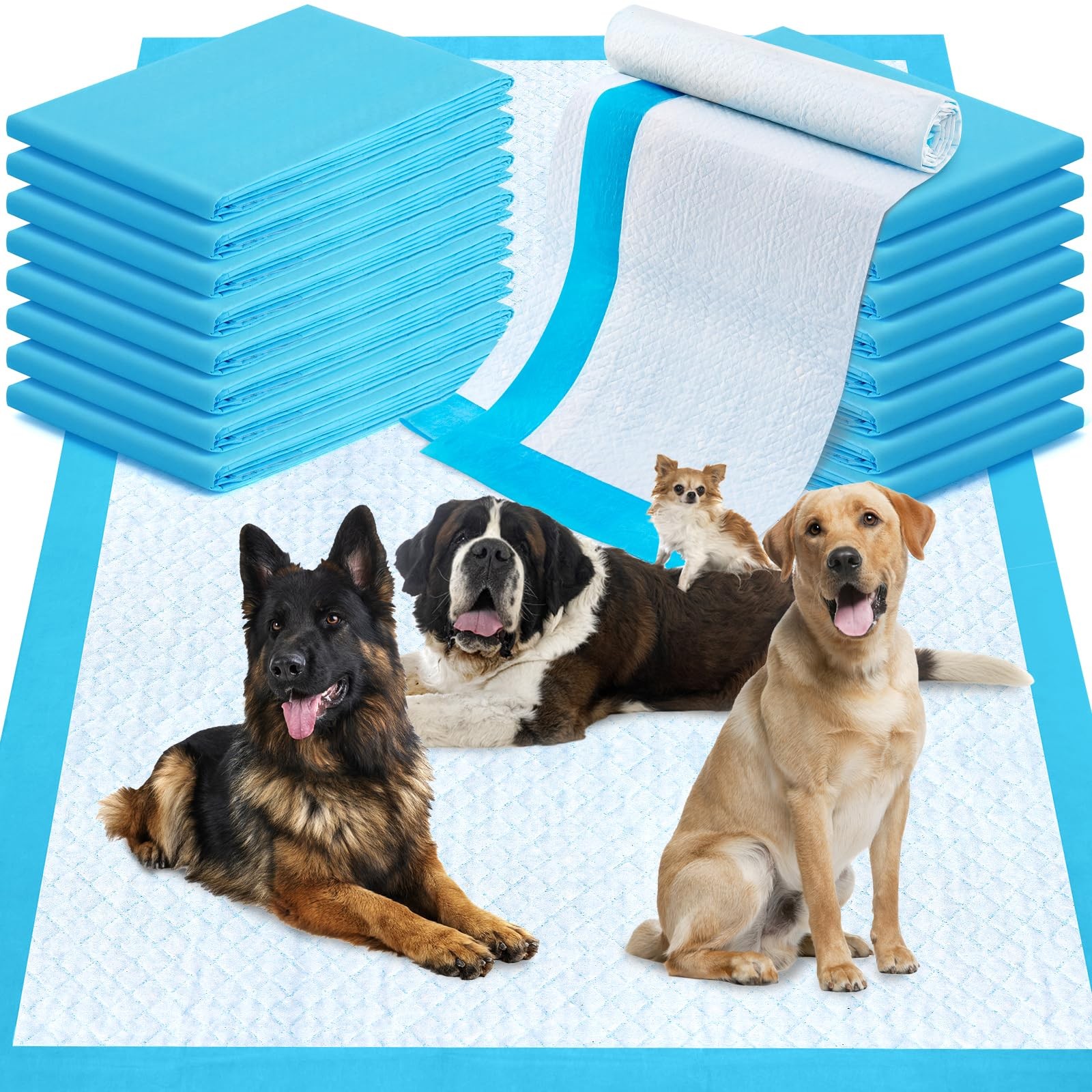 Pee Pads for Dogs 36″x48″ 40 Count, Puppy Pads Extra Large, Disposable Thicke…