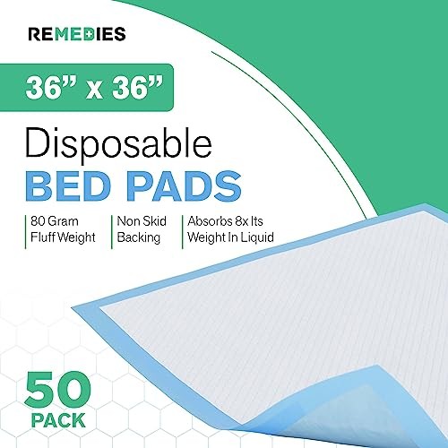 – Bed Pads Disposable Adults, Seniors, Kids & Puppy Pads – 36″ x 36″ 36×36
