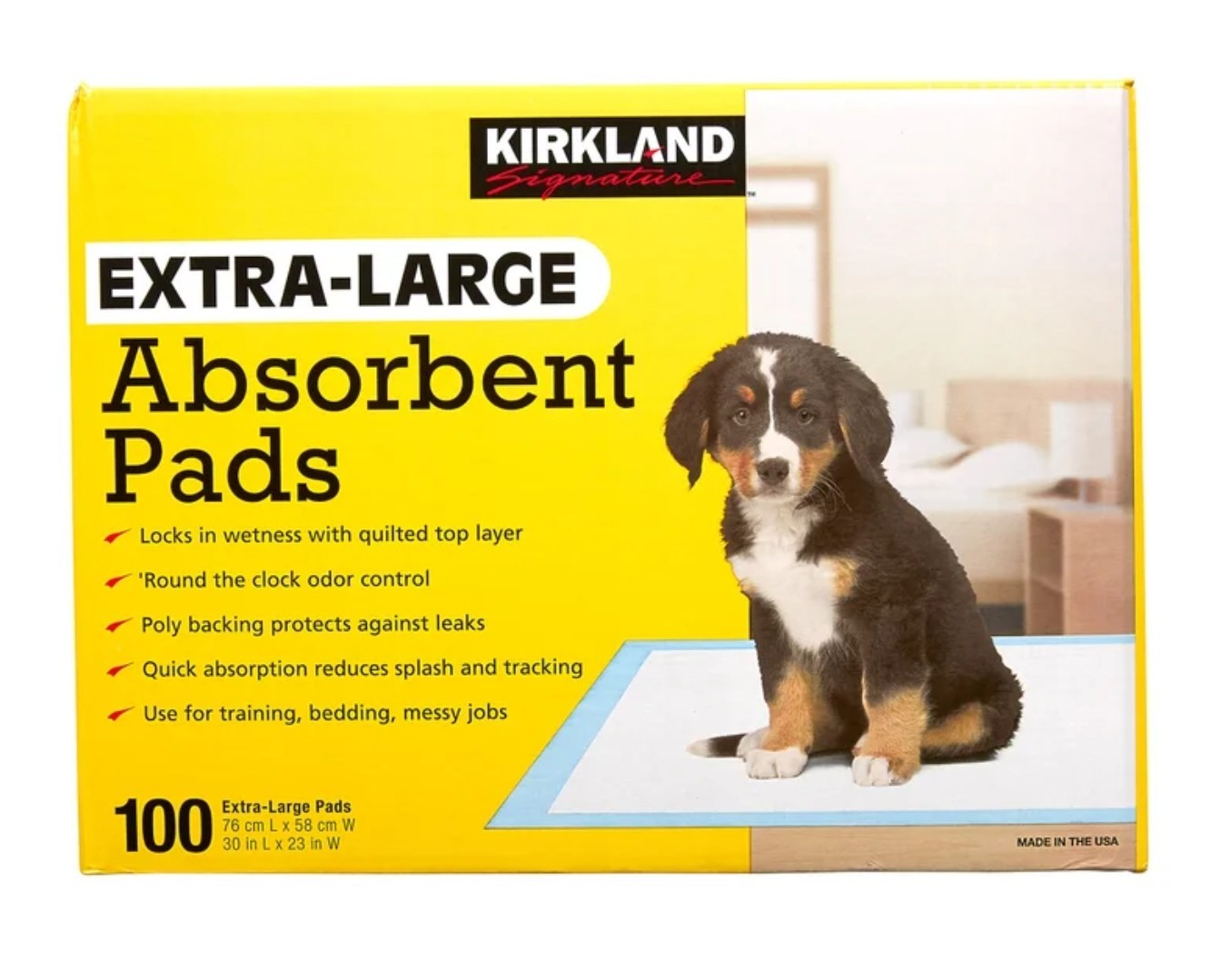 Kirkland Signaturee Extra-Large Absorbent Pads – 30 in L X 23 in W – 100-count