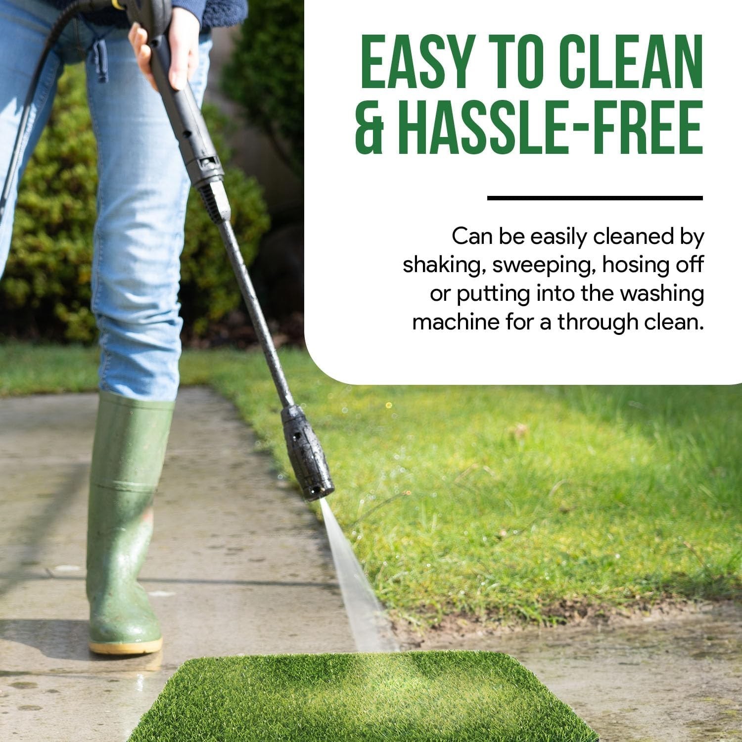 Weather-Resistant 29.5″x17″ Fake Grass for Dogs – Quick Drying & Easy Care