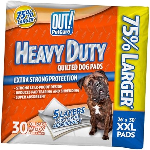 Petcare Puppy Pads XXL, Heavy Duty, Leak Proof Pee 30 Count (Pack of 1) White