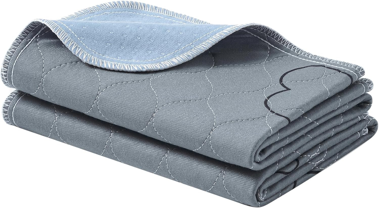 Washable Dog Pee Pad, 2 Pack, Reusable, 24 X 18 Inches, S, Waterproof Pet Traini